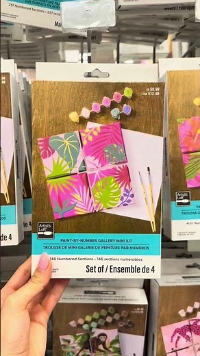 Get crafty with our newest mini framed paint-by-number kits 🖼️✨