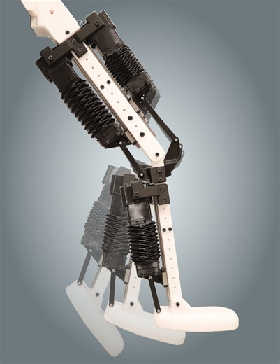 Bioinspired artificial muscles enable robotic limbs to push, lift and kick