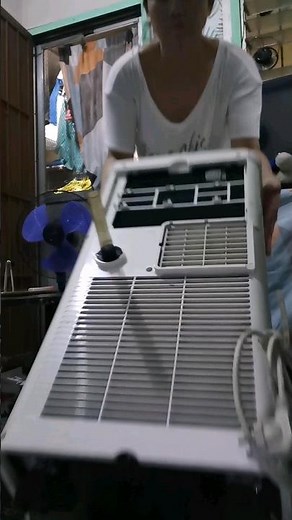 How to clean & open portable ac part2