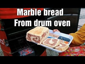Homemade oven bread baking // multi purpose outdoor drum oven //local oven