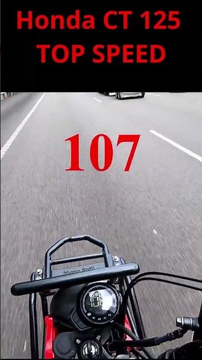 Honda Trail 125 speed test