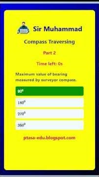 compass traversing mcqs ppsc sub engineer part 2 | sir muhammad