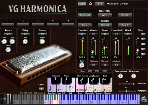 VG Harmonica VI by VG Trumpet - Harmonica Plugin VST VST3 Audio Unit