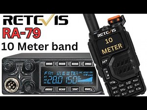 Retevis RA-79 EGZUMER v0.21 ON 10 Meter Ham Radio Band