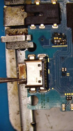 Soldering Iron Samsung A12 Charging Port Replacement | Easy USB Repair