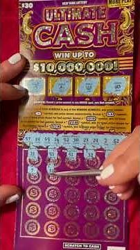 ULTIMATE CASH WIN UP TO 10,000,000 NEW YORK SCRATCH OFF TICKET!