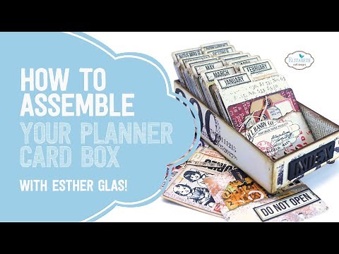 How to Assemble your Elizabeth Craft Designs Planner Card Box