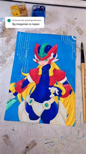 Request Mega Man ZX | Drawing Anime #megamanzx #anime #myart