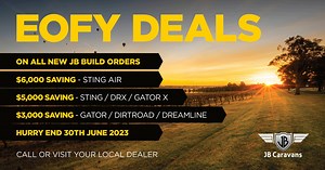 22 reactions | JB Caravans EOFY Deals are now on! If you've ever...