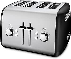 KitchenAid 4 Slice Manual Lift Toaster KMT4115OB, Onyx Black