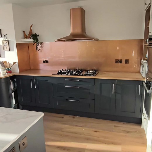 4.4K views · 23 reactions | Copper colour backsplash #copper #backsplash | 3D Splashbacks | Facebook