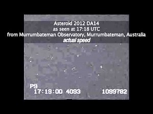 Approach of Asteroid 2012 DA14 as Seen by Murrumbateman Observatory