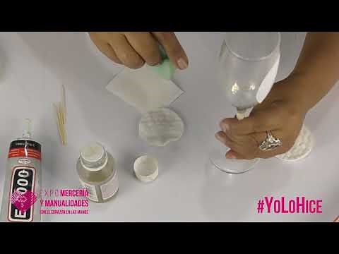 Cómo decorar copas para boda