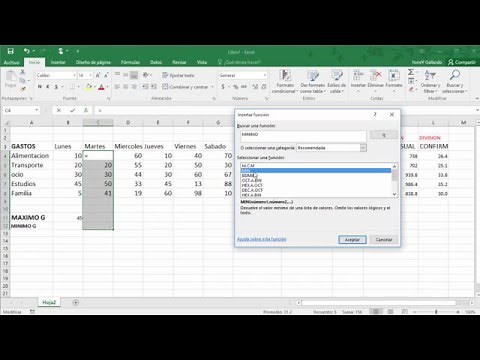 Basic mathematical operations with Excel