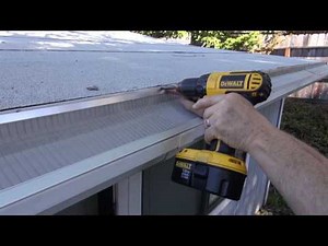 Installing Stainless Steel Gutter Guards on vinyl gutters