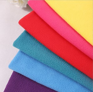 [Hot Item] Custom 100% Polyester Double Side Micro Fleece Fabric Winter Water Resistant Sherpa Polar Fleece Fabric for Jacket