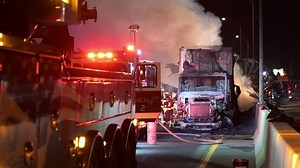 Wrong-Way Driver Causes Fiery Crash on Mass. Pike in Weston