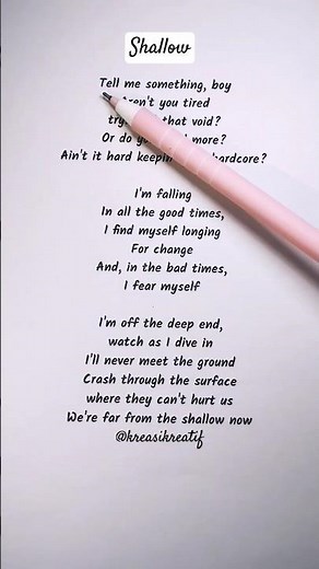 "Shallow" by Lady Gaga & Bradley Cooper – What Does 'Shallow' Really Mean?