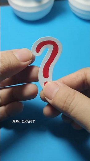 Turning this question mark into sticker ❓✨ #diy #sticker #emoji #art #craft