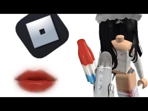 ASMR eating a popsicle with mouth sounds 👄 (Roblox gameplay 2 games)