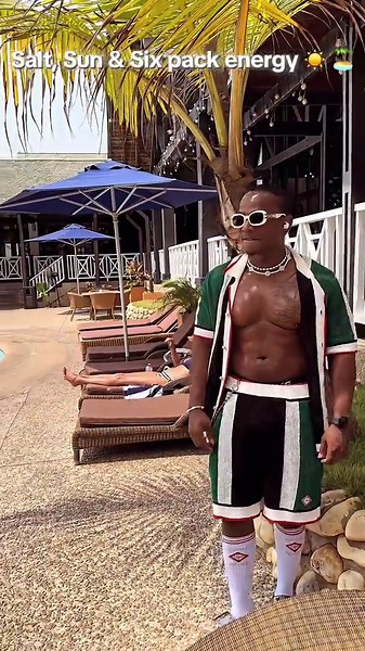 Salt, sun & six pack energy 🏝️☀️🔥 #Gymtok #fitnessmotivation #summerbody #labadibeach🏝🏖 #eliteenergy