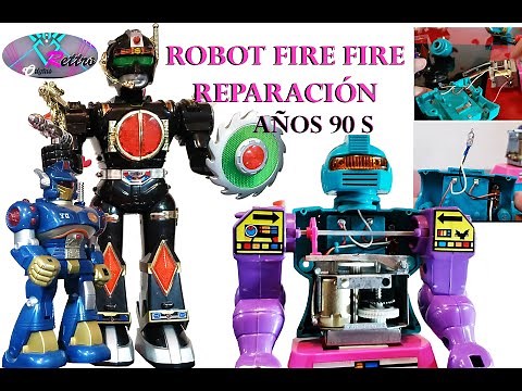 ROBOT FIRE FIRE ANTIGUO REPARACIÓN Y COMPOSTURA ROBOTS DE LOS AÑOS 80-90