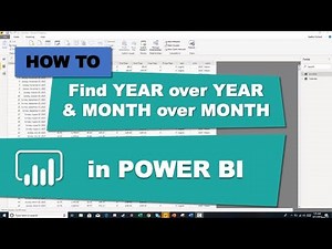 Year over Year and Month over Month Calculations in Power BI
