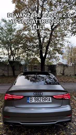 ▀▄▀▄▀▄🅁🄾🄼🄰🄽🄸🄰🄽 🅆🄷🄴🄴🄻🅂▀▄▀▄▀▄ on Instagram: "Masina este full, nu exista A3 mai dotat. Detin facturi la tot ce enumerez Revizie cu Ravenol Racing RUP la 115000(17.09) Masina a avut toate uleiurile schimbate, grup(fata+spate), haldex, DSG, motor la 13700km(6.03) Lichid + placute de frana 5.04.2025 Geometrie 108000 Roti de Iarna pe R18 cu Jante OEM EXTRA ea are pe R19 in poze de vara Culoarea masinii este Satin Grey Are protectie ceramica Gyeon PPF Are protectie ceramica geamuri Gyeon 