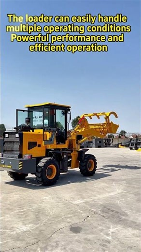 The loader can realize fast loading and unloading, which is suitable for both construction site and