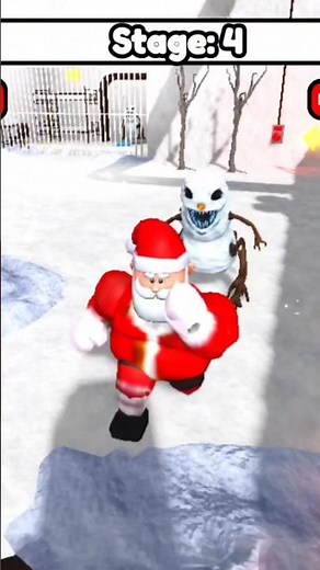 Santa Escapes the Evil Snowman! ❄️😈