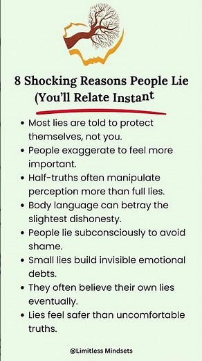 8 Shocking Reasons People Lie (You’ll Relate Instantly)