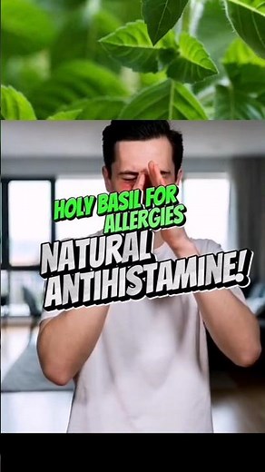 Natural Antihistamine Remedy | Holy Basil Tea for Allergies 🌿 #tea #healthyliving