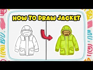 How to Draw Jacket – Simple Autumn Clothes Drawing Lesson