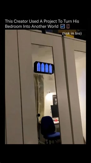 Tech Inventions on Instagram: "This looks like a portal opening in your wall, but it’s actually a projection system transforming an ordinary room into a living environment. 🌌✨ The setup uses a high-resolution ultra-short-throw projector mapped precisely to architectural features like arches, windows, and wall edges. Instead of projecting onto a flat screen, the visuals are calibrated to the room itself, which creates depth, parallax, and the illusion of real space beyond the walls. What makes i