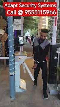 eSSL Boom Barrier with ANPR Camera and Tripod with eSSL Ai Face Earth Installation #entrancecontrol