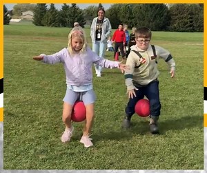 Tilford's 3rd students finished up their Animal Classification unit. As a celebration of the unit, students participated in "Animal Olympics!" Students moved through stations which included a Cheetah Dash, Penguin Waddle, Elephant Trunk Relay, Flamingo Balance, and Frog Jump Relay. The students (and teachers) had a blast! | Vinton Shellsburg Community Schools