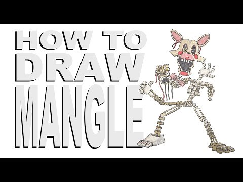 How to draw Mangle (FNAF)