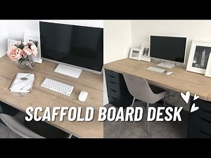 Scaffold Board Desk | DIY Wooden Office Table Top