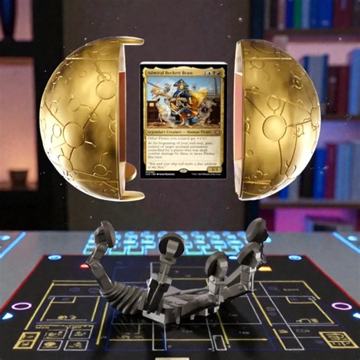 Treasure Planet Inspired Gold Planet Map Card Storage | Double Sleeved MTG Commander Deck Box | Gamer Gift - Etsy