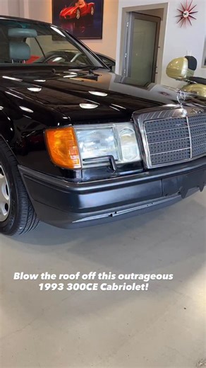 Aim for the best in 26’ like this 1993 Mercedes 300CE Cabriolet in Black (040) over Grey leather. Absolutely stunning example, Call for sales details 📞! | Sport Leicht Auto Gallery