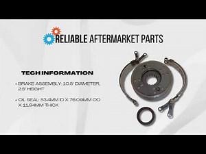 Brake Pack Assy & Oil Seal Fits Case Backhoe 580 580B 580C 580D 480 480B 480C 480D 430