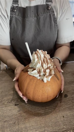 17 reactions | Pumpkin spiced latte… in an actual pumpkin! ☕️ Happy Halloween from all of us at Trellis  Bring a pumpkin along this weekend and we just might make one for you too! ✨ #pumpkinseason #pumpkinspice #trelliscoffeeshop #aberdeenshire | Trellis | Facebook