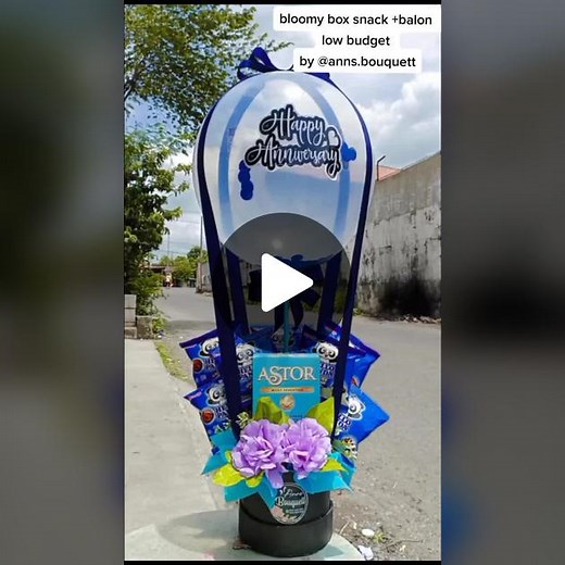 #bloomybox #snacks #aniversary #gift #bluelover ##tidakpernahfyp #fyp #tutorial #bouquet#snack #buketbalon #tiktokviral