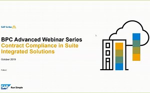 Introduction to Contract Compliance for SAP Ariba Suite integrated Solutions
