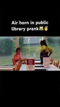Air Horn In Library Prank!