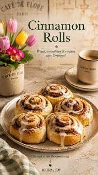 Weiche Cinnamon Rolls mit cremigem Frosting 🤎✨#shorts