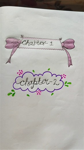 chapter title heading ideas/different types of headers