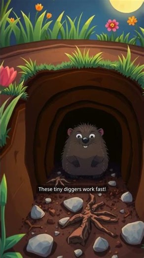 A mole can dig a tunnel 18 feet long in just one night