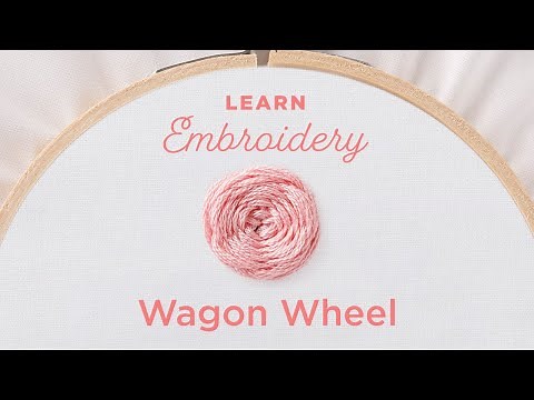 Embroidery 101: How to Embroider a Wagon Wheel Stitch