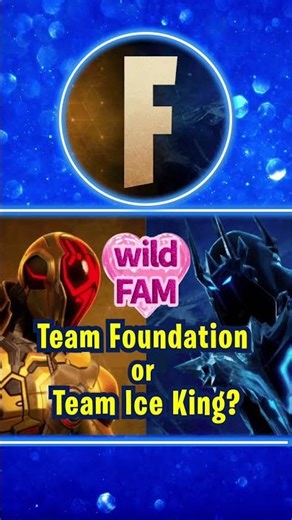 Team Foundation or Team Ice King? #fortnite #fortnitelovers #C7S2 #wildFAM